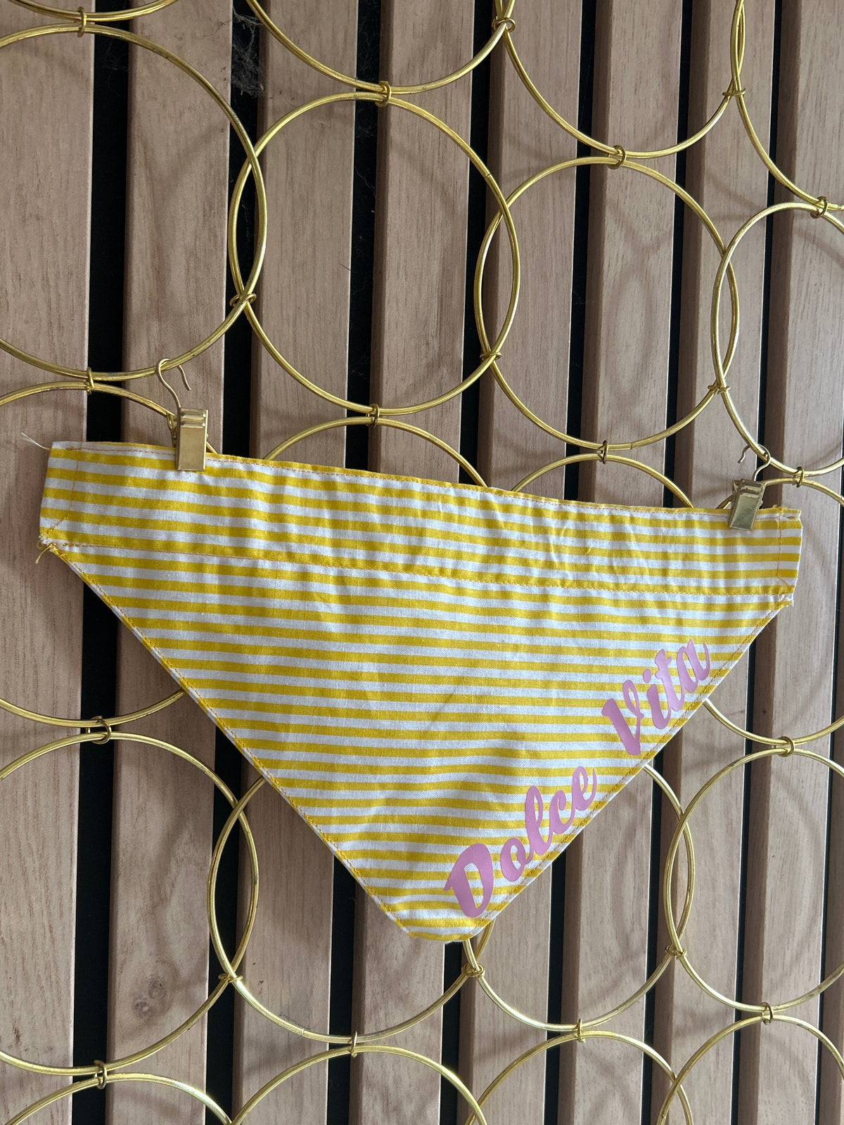 Bandana « dolce vita » jaune 💛